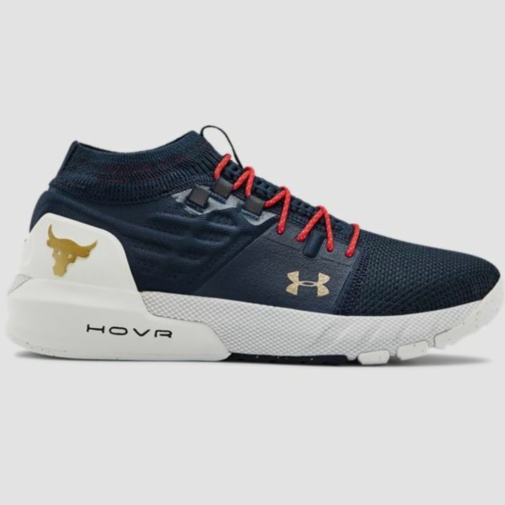 Under Armour Men's Project Rock 2 Training Shoes Navy Blue (US M 8.5)